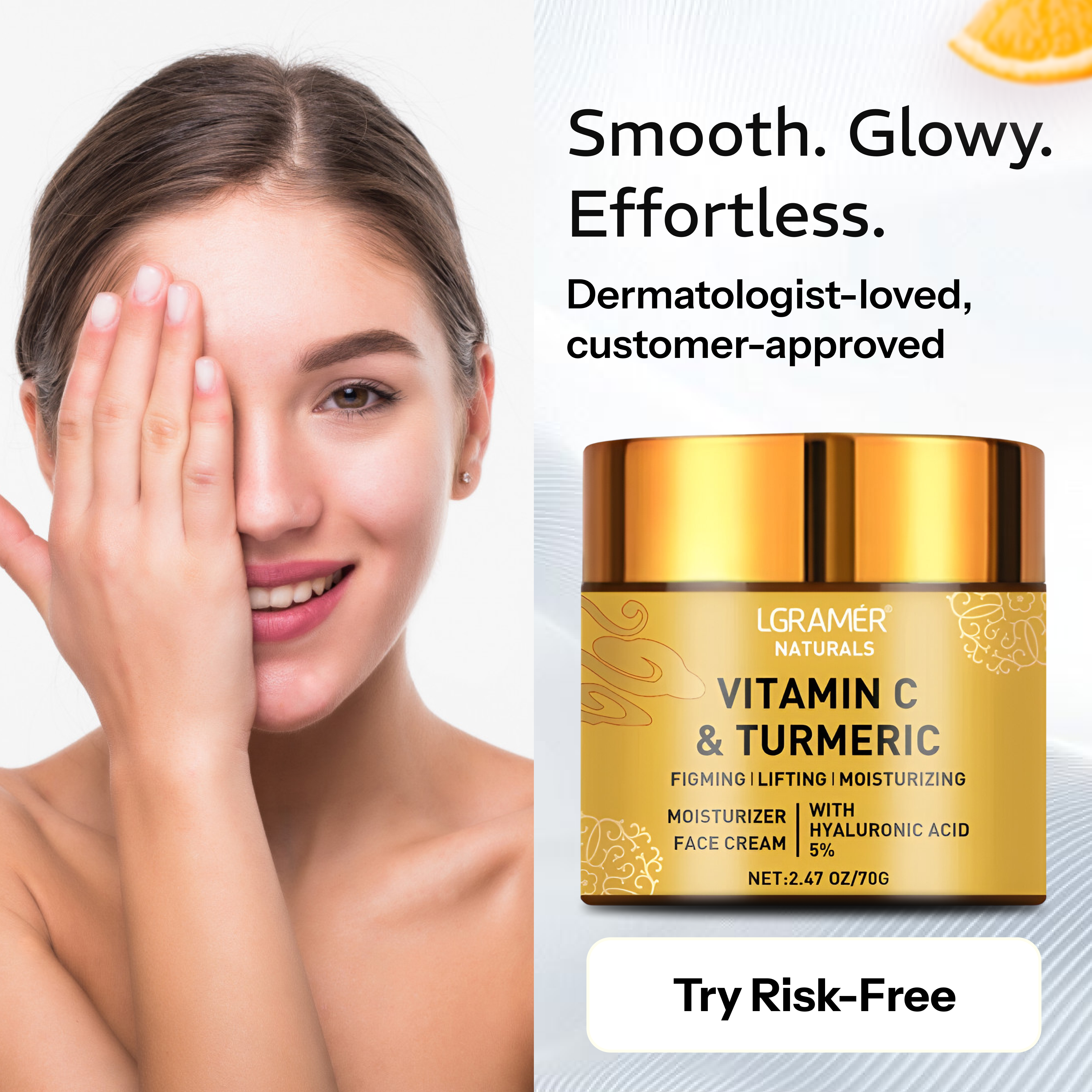 <strong>Moisture Cream – Powered by Vitamin C & Turmeric</strong>